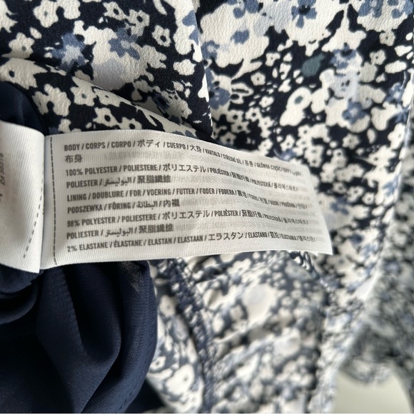 Abercrombie & Fitch Floral Long Sleeve Smocked Back Babydoll Dress XS - Picture 5 of 5